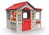 Chicos Casa Grand Cottage XL con barbacoa efecto piedra y hueco para mascotas 122x103x104 cm