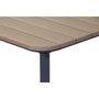 DKD Home Decor Set de Sofá de 4 Piezas en Acero y Textilene con Acabado Símil Madera