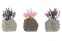 DKD Home Decor Planta Cemento PE Multicolor Surtida