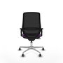 PIQUERAS Y CRESPO Silla de oficina Mardos con Mecanismo Sincro, Morado y Negro