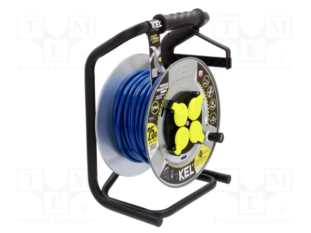 KEL Prolongador de alimentación H07BQ-F 3G1,5mm2 25m azul