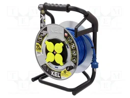 KEL Prolongador de alimentación H07BQ-F 3G1,5mm2 25m azul