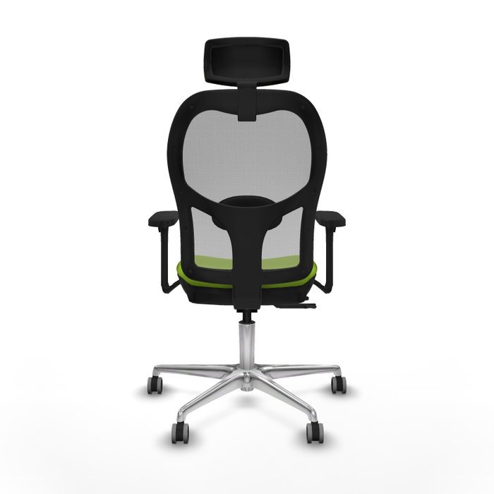 PIQUERAS Y CRESPO Silla de oficina Jorquera con mecanismo Sincro/Traslack Pistacho y Gris