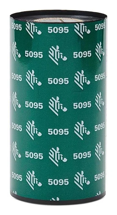 Zebra Listón de resina 5095 negro 83mm x 450m, pack de 6