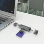 Aisens Lector de Tarjetas ASCR-2AC08-GR USB-A y USB-C Gris