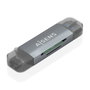 Aisens Lector de Tarjetas ASCR-2AC08-GR USB-A y USB-C Gris