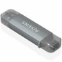 AISENS Lector de Tarjetas ASCR-2AC08-GR Gris USB-A y USB-C
