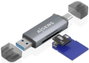 AISENS Lector de Tarjetas ASCR-2AC08-GR USB-A y USB-C Gris