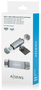 AISENS Lector de Tarjetas ASCR-2AC08-GR Gris USB-A y USB-C