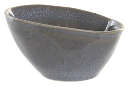 DKD Home Decor Cuenco de Gres para Salsa Azul Acabado Envejecido, Pack de 6