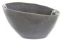 DKD Home Decor Cuenco de Gres para Salsa Azul Acabado Envejecido, Pack de 6