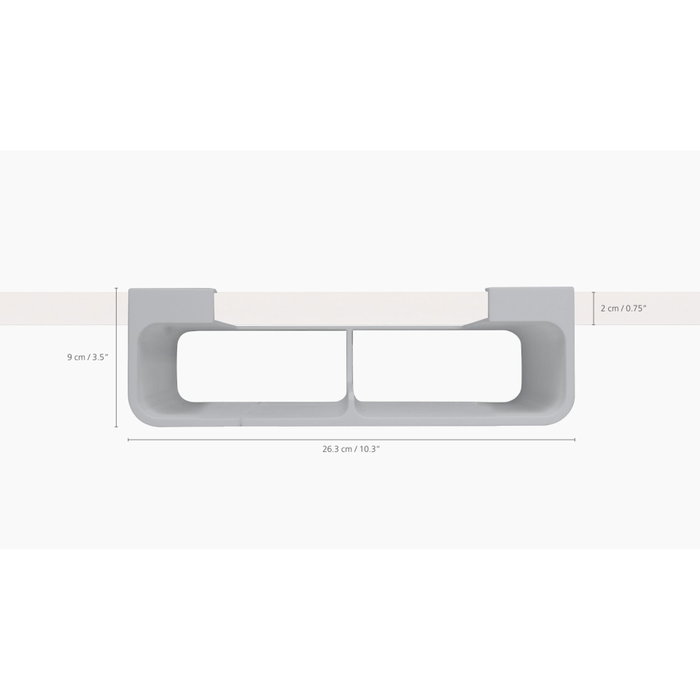 Joseph Joseph CupboardStore Organizador de papel de aluminio y bolsas Gris grey foil & bag organizer