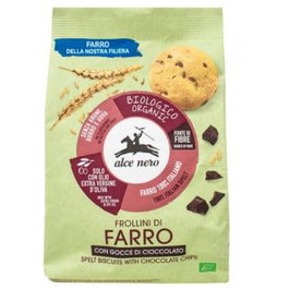 ALCE NERO Galletas Espelta Gotas Chocolate Bio 300 Gr