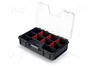KISTENBERG Contenedor con particiones Negro MODULAR SOLUTION
