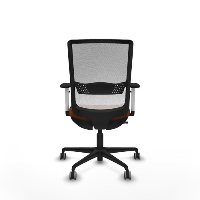 PIQUERAS Y CRESPO Silla de oficina Haches con mecanismo Sincro/Traslack, Marrón y Blanco PIQUERAS Y CRESPO Silla de oficina Haches con mecanismo Sincro/Traslack, Marrón y Blanco
