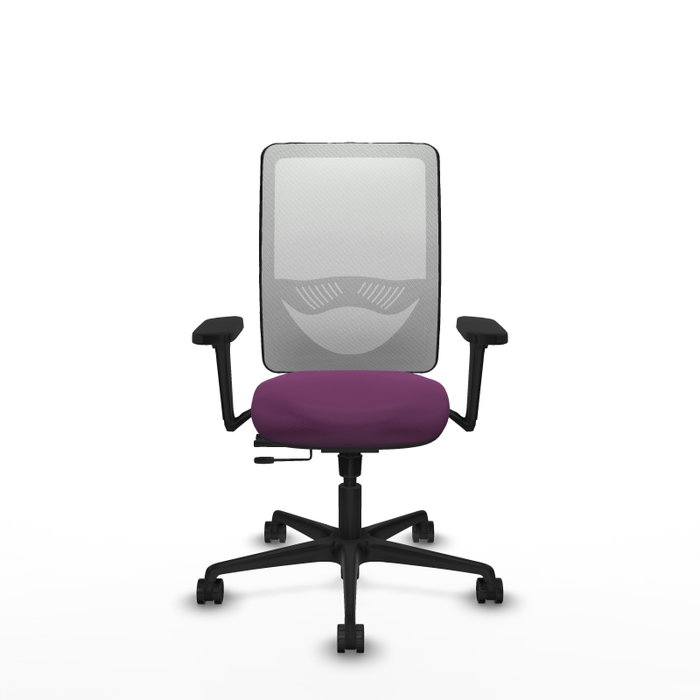 PIQUERAS Y CRESPO Silla de oficina Zulema Morado y Blanco