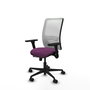 PIQUERAS Y CRESPO Silla de oficina Zulema Morado y Blanco