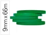 Q-connect Cinta Adhesiva 66 m x 9 mm Verde para Cerrar Bolsas y Máquinas Precintadoras