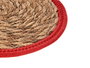 Giftdecor Tapete Natural Borde Rojo 30 cm Fibra Natural (Set de 48)