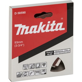 Makita Hojas de lija Delta 93 mm Grano A80