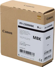 Canon PFI-2300mbk Cartucho de Tinta Negro Mate 330 ml