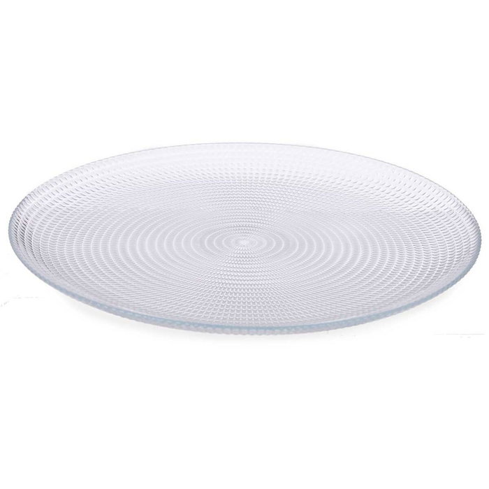 Set de Platos Pasabahce Generation Transparente Vidrio Ø 27 cm 27,5 x 5 x 28,5 cm (4 Unidades)