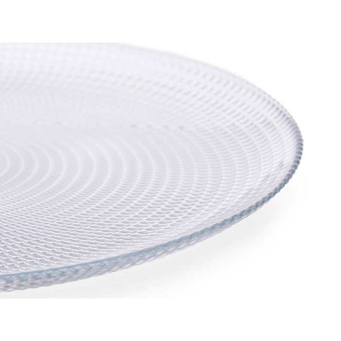 Set de Platos Pasabahce Generation Transparente Vidrio Ø 27 cm 27,5 x 5 x 28,5 cm (4 Unidades)