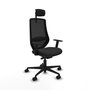 PIQUERAS Y CRESPO Silla de oficina Mardos con mecanismo Sincro/Traslack en Negro