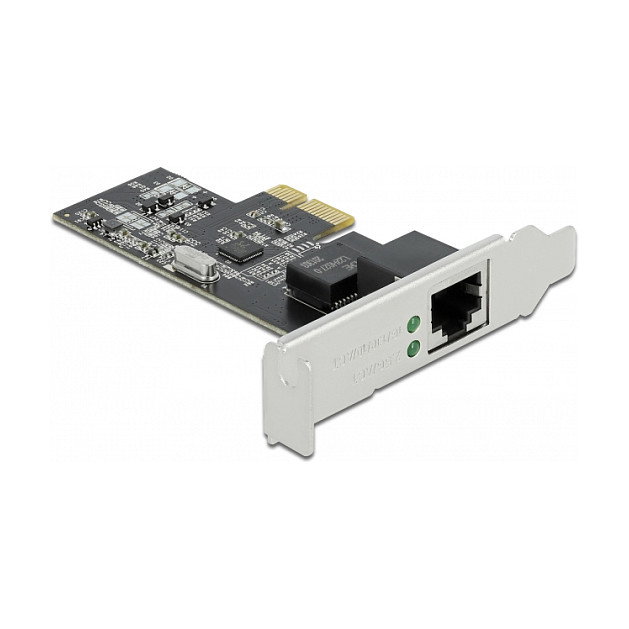 DeLOCK Tarjeta de Red PCI Express x1 2.5 Gigabit LAN 1x RJ45 RTL8125B para PC, 10/100/1000/2500 Mbps, Interna, Windows 10/8.1 DeLOCK Tarjeta de Red PCI Express x1 2.5 Gigabit LAN 1x RJ45 RTL8125B para PC, 10/100/1000/2500 Mbps, Interna, Windows 10/8.1