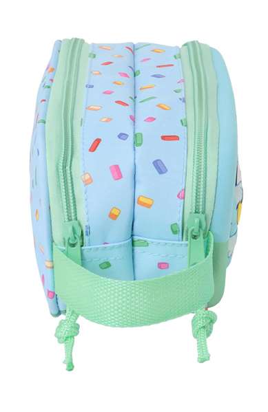 Safta Portatodo Doble 3D Bluey 21x8x6 cm