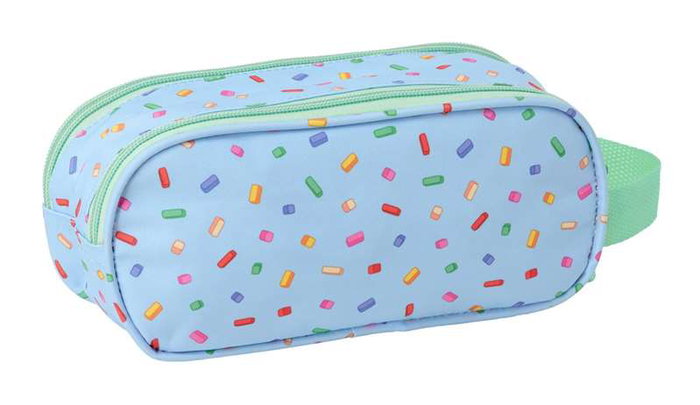 Safta Portatodo Doble 3D Bluey 21x8x6 cm