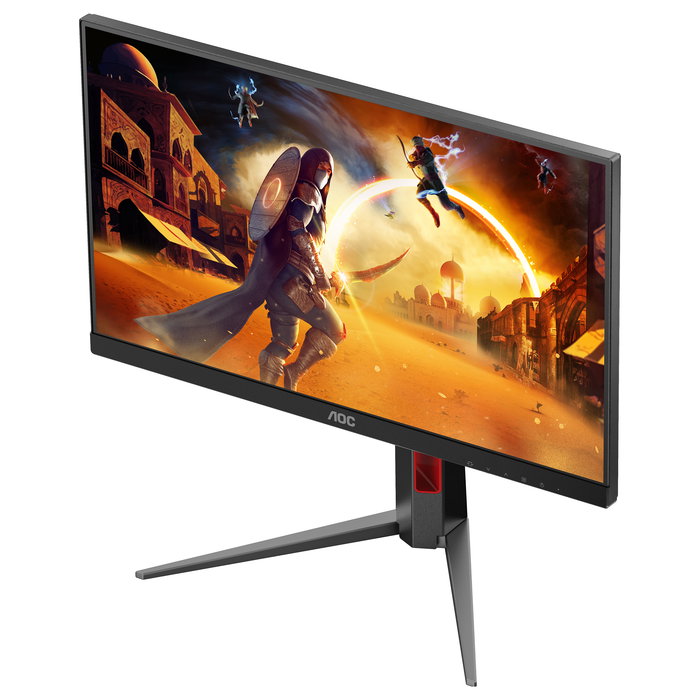 AOC Monitor Gaming 24G4HA 60.5cm (23.8") 1920x1080, 200Hz, 1ms GTG, Fast IPS, Negro/Rojo, 2xHDMI 2.0, DP 1.4, G-SYNC, FreeSync Premium