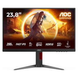 AOC Monitor Gaming 24G4HA 60.5cm (23.8") 1920x1080 165Hz 1ms 2xHDMI+DP Freesync Premium Negro/Rojo