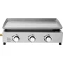 Cookingbox Plancha de Gas Faro, 3 Quemadores, Superficie 61 x 35 cm, Cubeta de Acero Inoxidable, 9760189