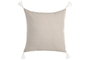 DKD Home Decor Cojin Boho 2c25 Natural Blanco Algodon 45 x 45 cm (2 Unidades)