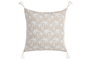 DKD Home Decor Cojin Boho 2c25 Natural Blanco Algodon 45 x 45 cm (2 Unidades)