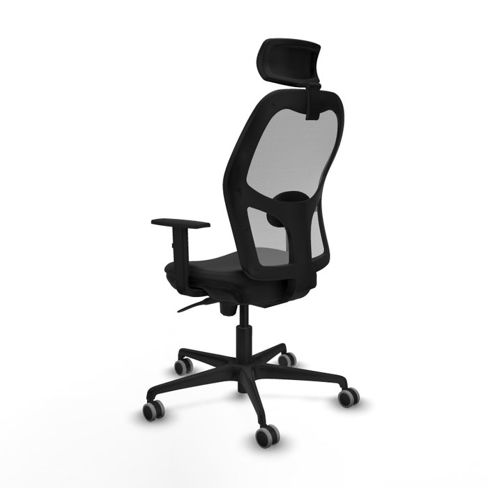 PIQUERAS Y CRESPO Silla de oficina Jorquera con mecanismo sincro, negra y gris