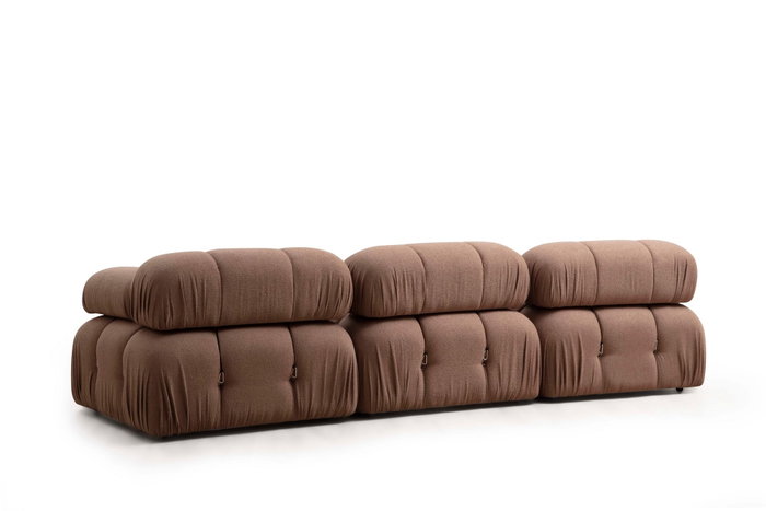 Atelier Del Sofa Sofá 1 Plaza L1 Bouclette Marrón