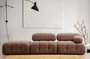Atelier Del Sofa Sofá 1 Plaza L1 Bouclette Marrón