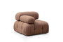 Atelier Del Sofa Sofá 1 Plaza L1 Bouclette Marrón