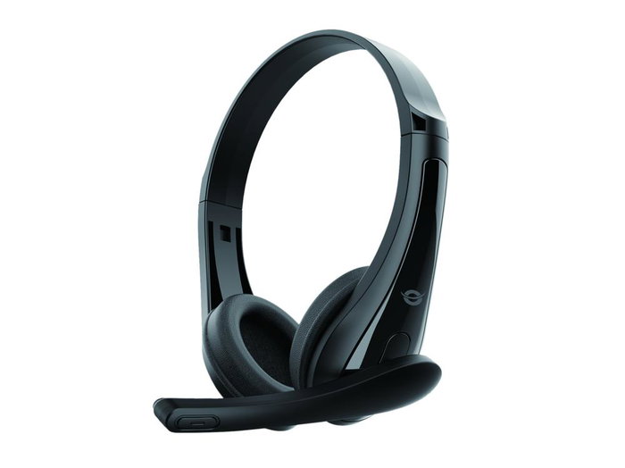Conceptronic Auriculares POLONA06B3T con Conector Jack 3.5 mm y Cable de 1.8 Metros - Color Negro