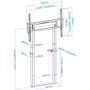 TooQ Soporte de Pared/Suelo Fijo HIPERIÓN FS2280M-B para TV de 55-100" / hasta 120kg