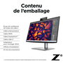 HP Z24m G3 Monitor QHD 23.8 Pulgadas / 60.5 cm con Webcam Conferencia, Altavoces, USB-C 100W, Color Preciso, HDR400, 90Hz, Marco Sin Bordes