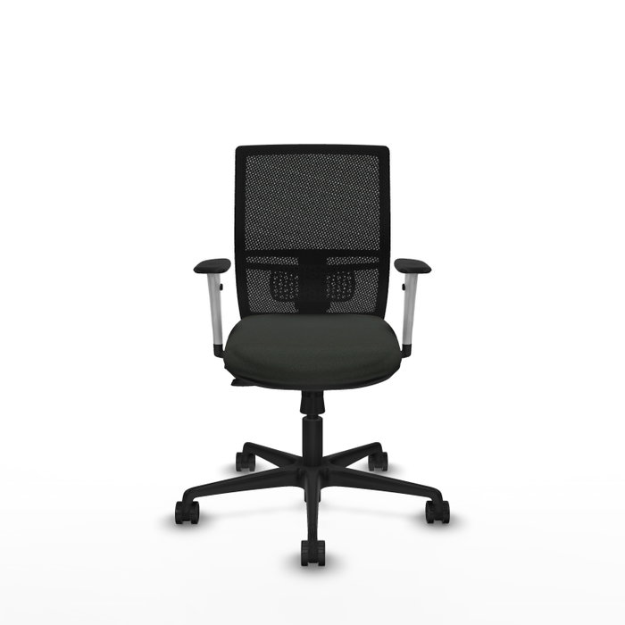 PIQUERAS Y CRESPO Silla de oficina Yunquera con mecanismo Sincro/Traslack, Negro PIQUERAS Y CRESPO Silla de oficina Yunquera con mecanismo Sincro/Traslack, Negro