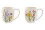 DKD Home Decor Mug Shabby Flower 24 Porcelana Multicolor 6 Unidades 8.6 x 10 x 12.4 cm