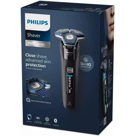 Philips Shaver Series 7000 S7886/35 Afeitadora Eléctrica Seco y Mojado con Batería y 2 Accesorios