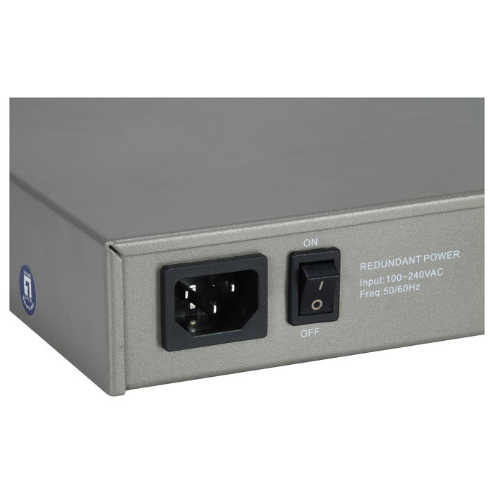 LevelOne GTL-2091 Switch L3 Administrado 8 Puertos Gigabit + 12 Ranuras SFP+ 10G Montaje en Rack 19" - Conmutación 256 Gbit/s, QoS, VLAN