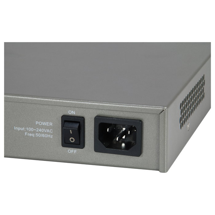 LevelOne GTL-2091 Switch L3 Administrado 8 Puertos Gigabit + 12 Ranuras SFP+ 10G Montaje en Rack 19" - Conmutación 256 Gbit/s, QoS, VLAN