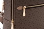 Vince Camuto Pescara - Mochila de polipiel marrón para mujer, con dos bolsillos interiores, 32x15x28 cm