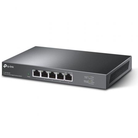 TP-Link TL-SG105-M2 Switch de Red 5 Puertos 2.5G Gigabit, Escritorio, Plug & Play, Sin Ventilador, Carcasa Metal, QoS, para NAS, Juegos, WiFi 6